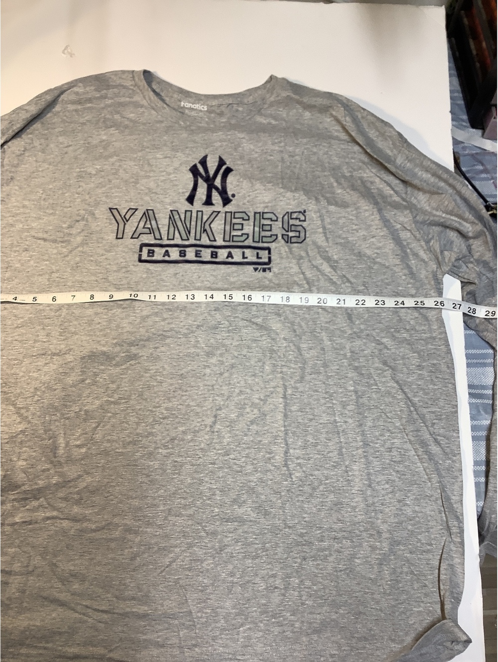 Fanatics New York Yankees Gray Long Sleeve T-Shirt 3XL